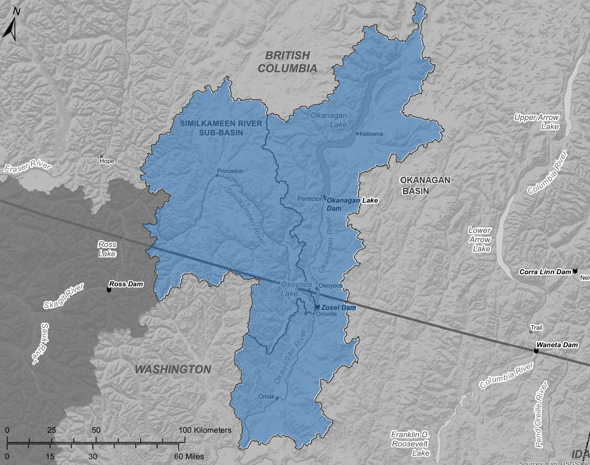 A map shows the Okanagan and Similkameen watersheds.