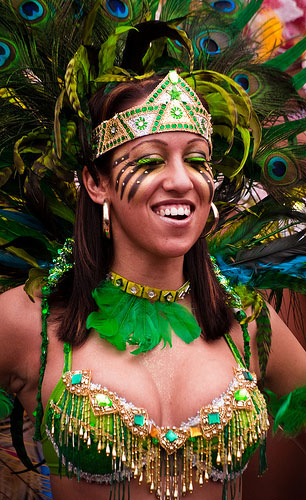 Olympics, carnival, mardi gras woman
