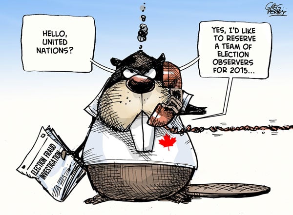 Election Fraud Cartoon, Greg Perry