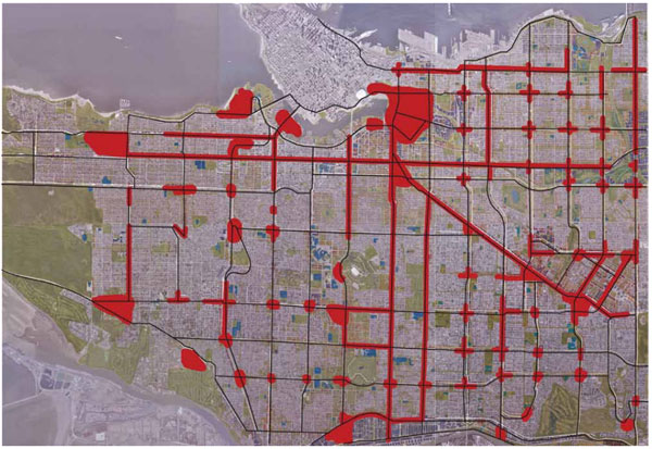 Vancouver interconnectedness map
