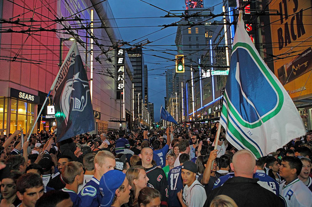 Stanley Cup celebration in Vancouver