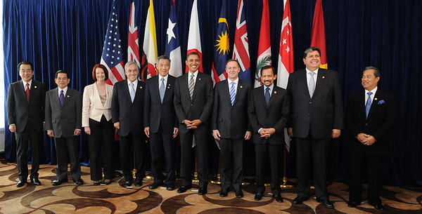 Leaders of TPP member states