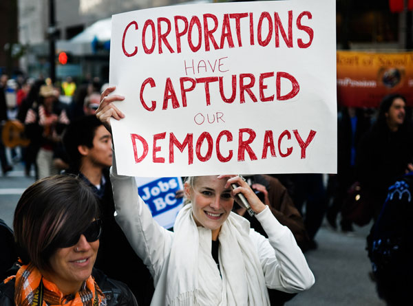 Occupy protestor