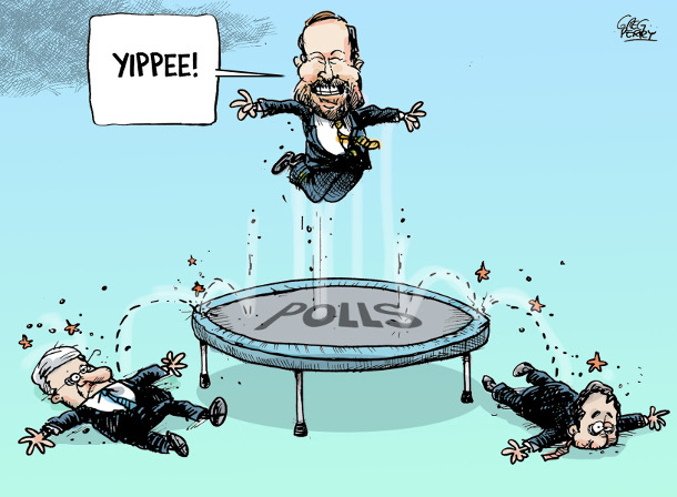Cartoon by Greg Perry about NDP polls