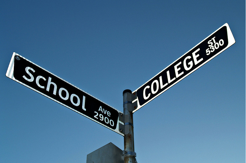 Intersection of 'School' and 'College' Streets
