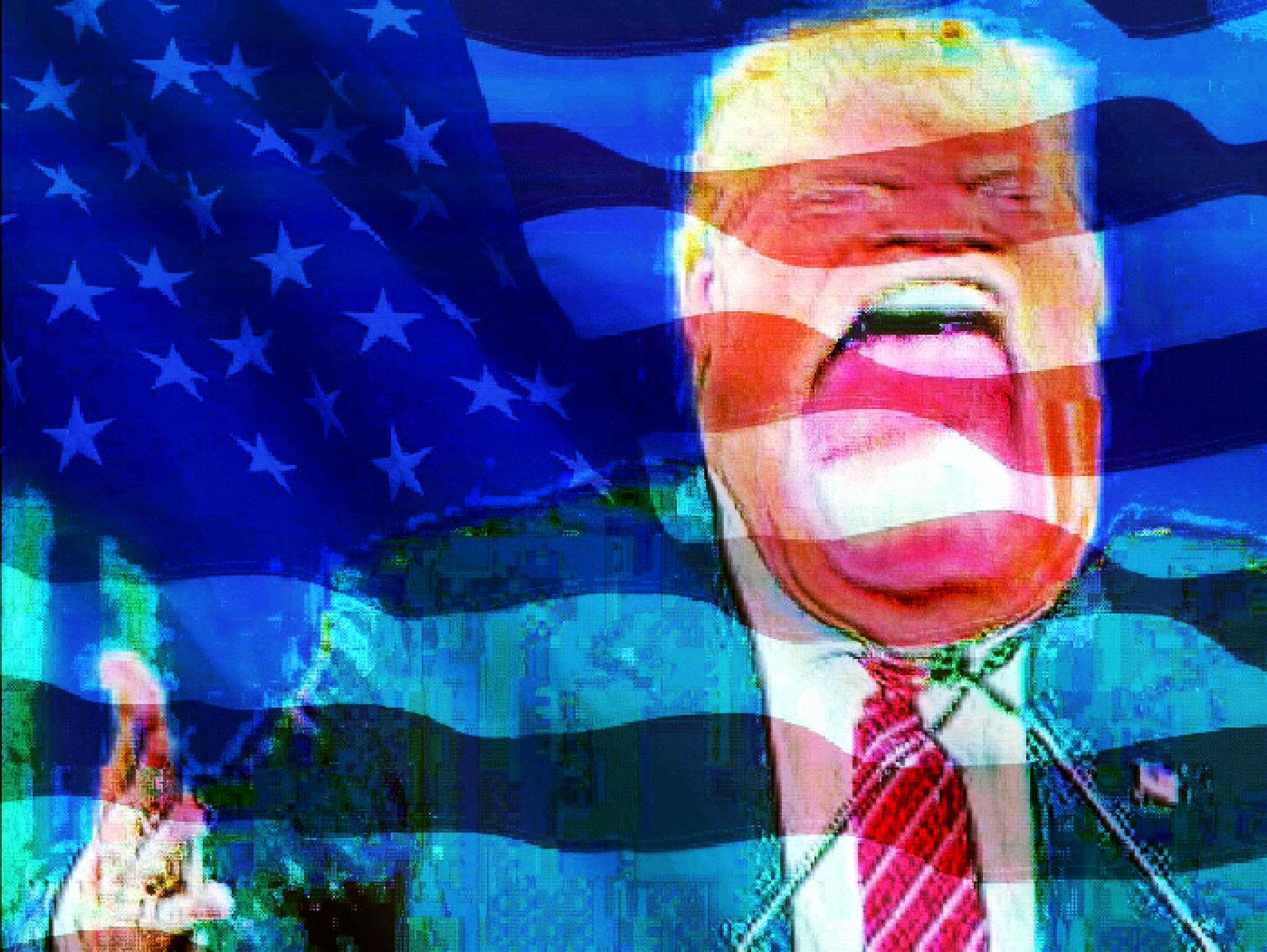 Trump inauguration nightmare illustration
