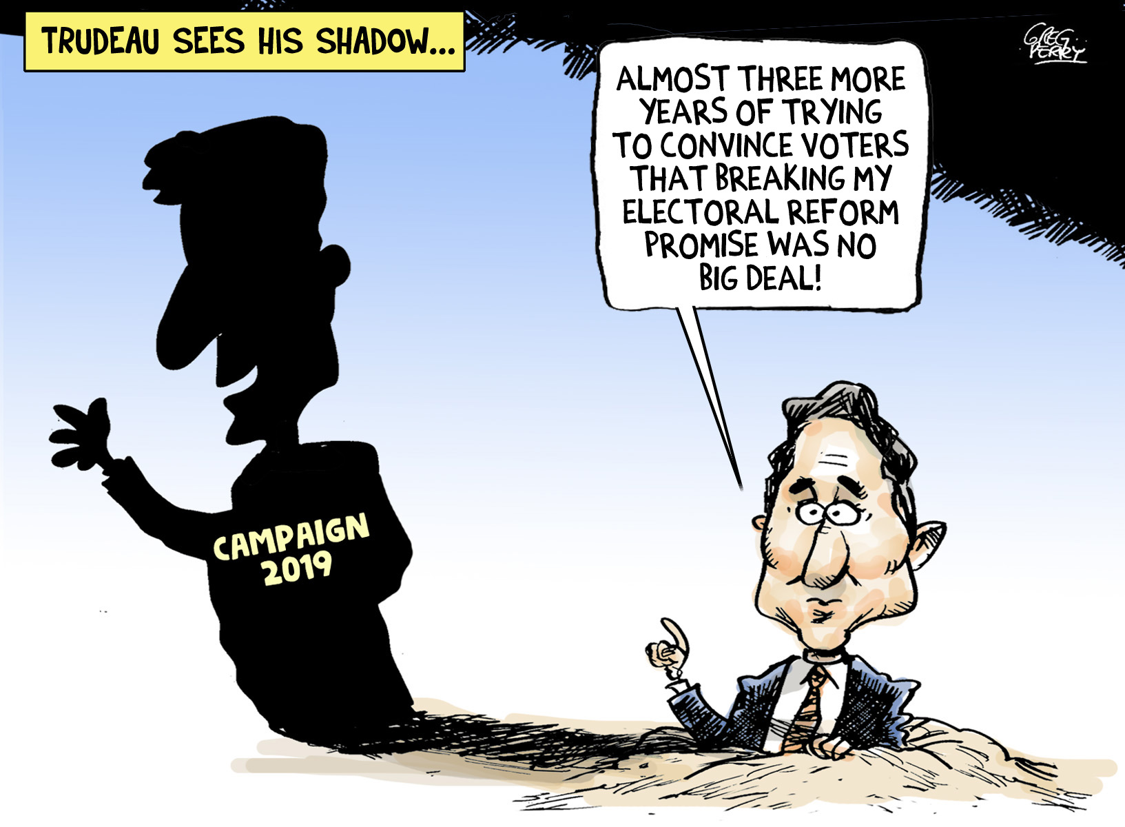 Trudeau electoral reform cartoon