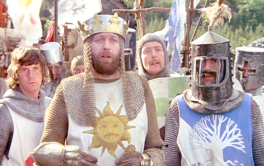 Photo courtesy of 'Monty Python and the Holy Grail'. 