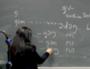 Haida language on a blackboard