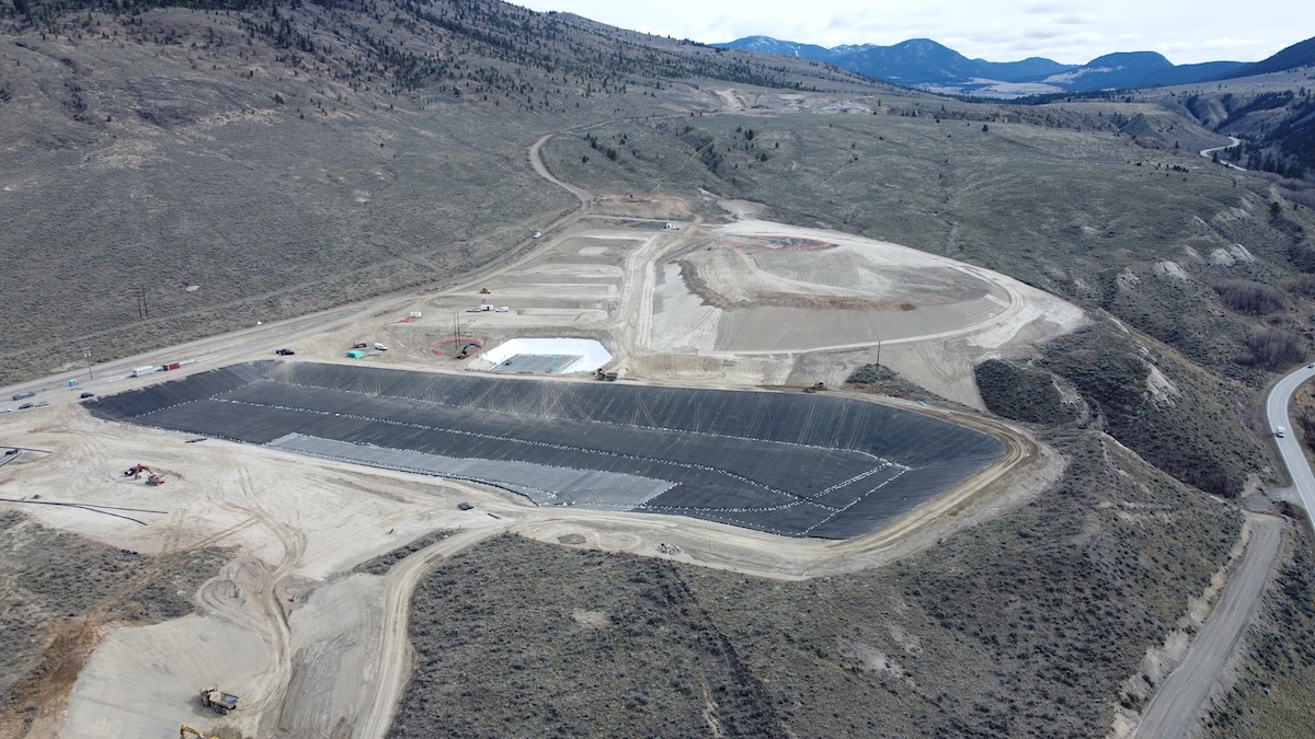 The Stsw&eacute;kstem facility is nearing the end of construction and reclamation of the old landfill. The team is in the midst of installing a new black liner in the main landfill cell.