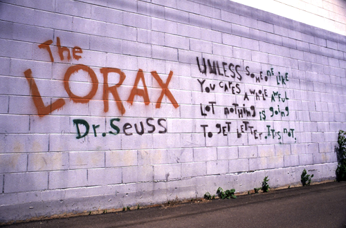 Graffiti: The Lorax.
