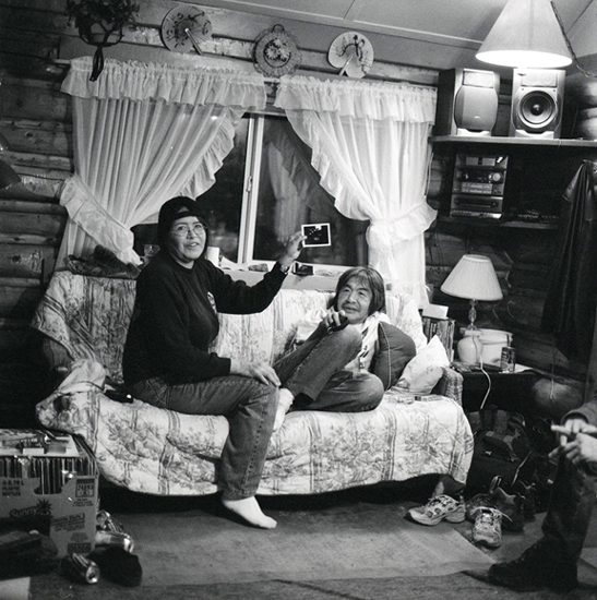 Tahltan - Hilda and Billy on couch