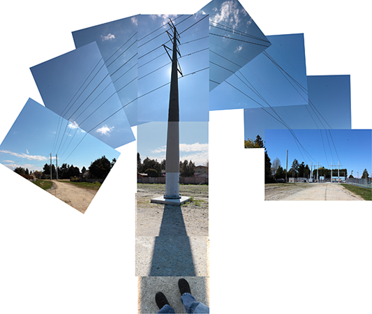 Tsawwassen power lines, collage